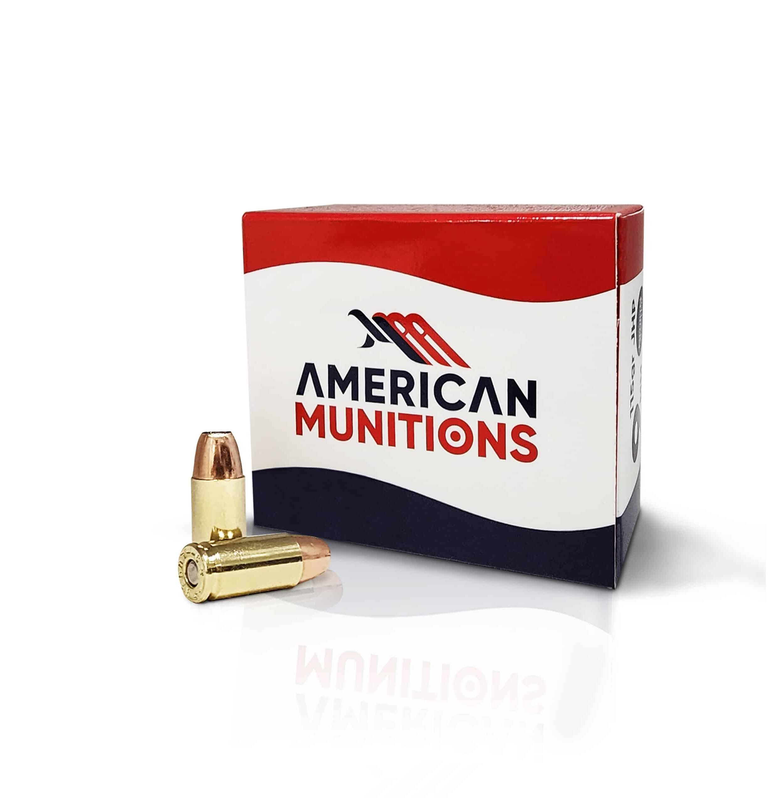 American Munitions Match Defender™ 9MM 115gr JHP – 20 Round Box