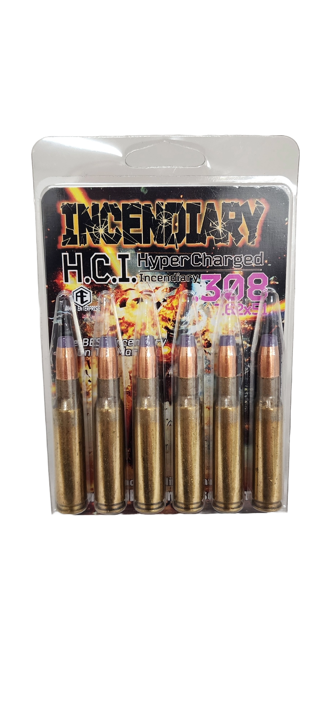 NEW PRODUCT! .308 | 7.62X51MM HCI Hyper-Charged Incendiary 6 Round Blast Pack