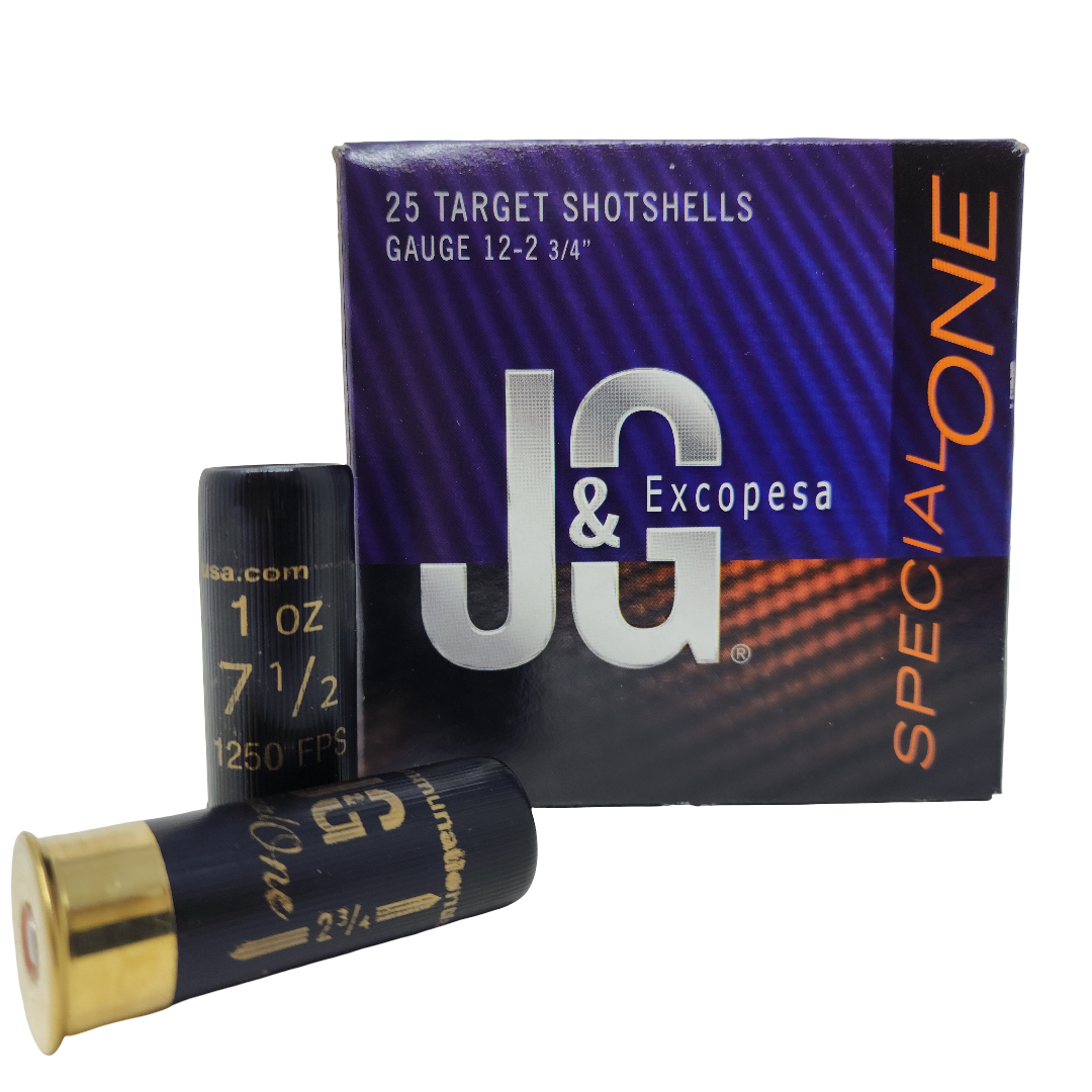 NobelSport J&G 12ga 2-3/4″ 1 Oz #7.5 1250fps 250rd Flat