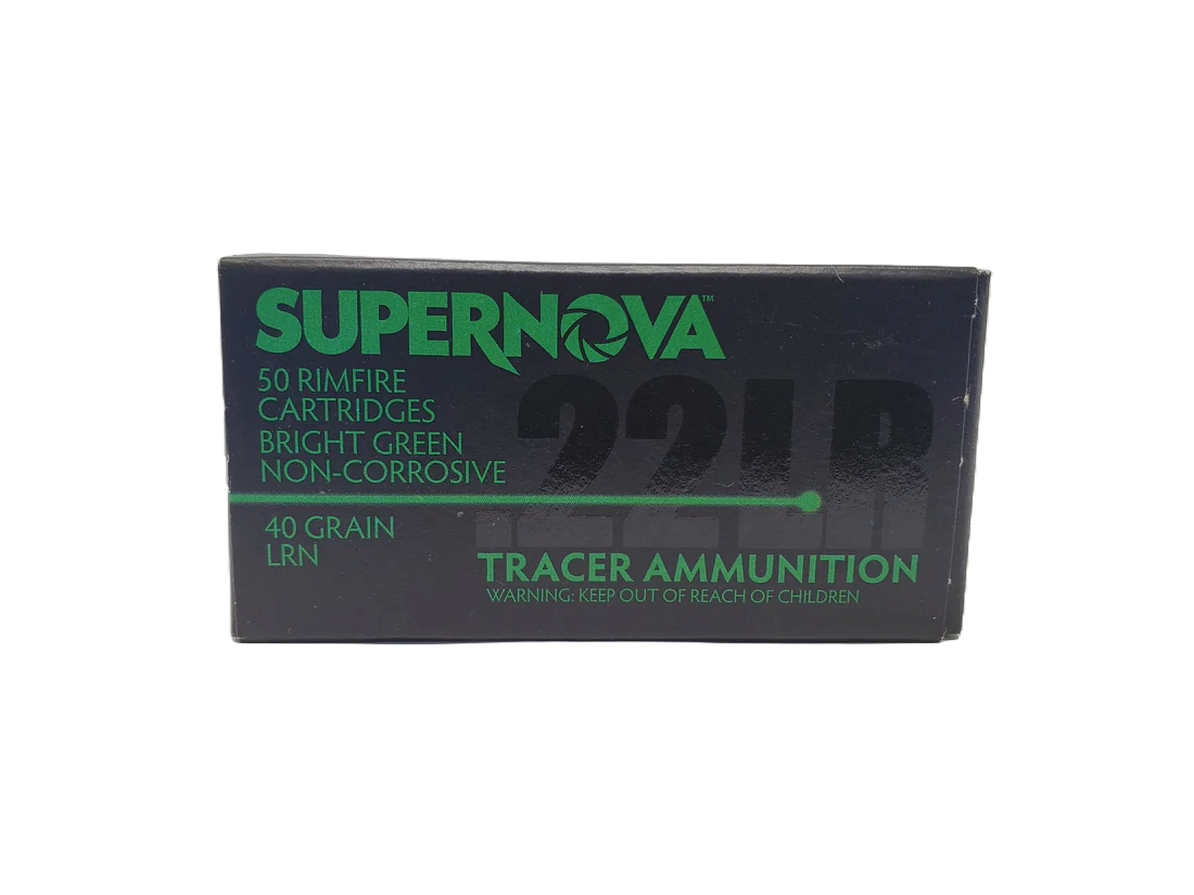 NEW PRODUCT! Supernova .22 LR Green Tracer Ammunition 50 Rounds